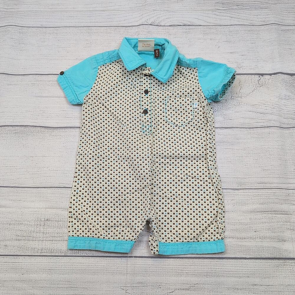 3/6m Fore!! Axel & Hudson Polo Romper